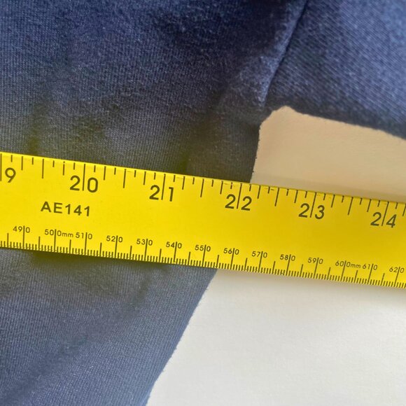 Tommy Hilfiger Navy Logo Sweatshirt – Red White Stripe Trim - Picture 7 of 9